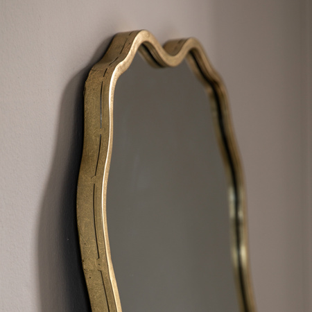 Lustro Sloane – złote, 65 × 3 × 170 cm