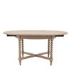 Artisan Round Ext Dining Table 1200/1600x1200x750m