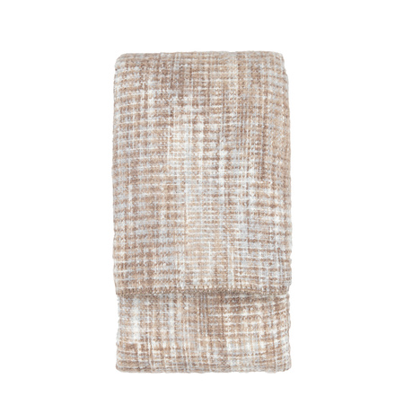 Woven Natural Faux Mohair Sherpa Throw 1300x1600mm