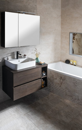 ODETTA szafka wisząca dolna 20x50x43,5cm, sosna rustykalna