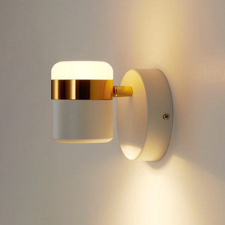 Lampa ścienna POCCO LED biała 14 cm