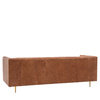 Dalton Sofa Antique Brown Leather 810x2100x735mm