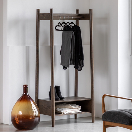 Hatfield Open Wardrobe Smoked 800x480x1700mm