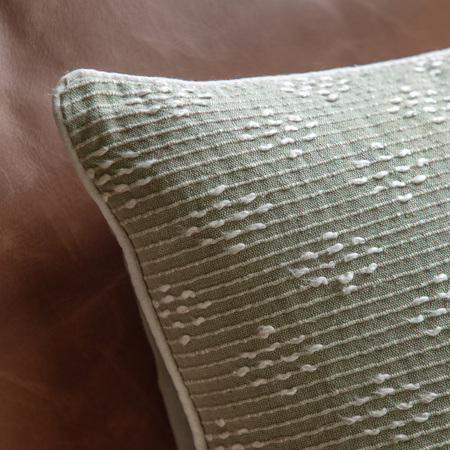 Lanzo Woven Cushion Sage 450x450mm