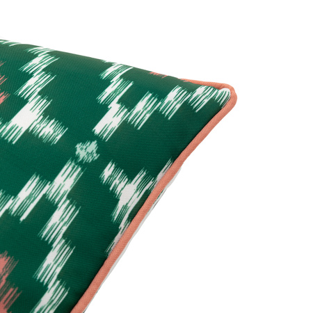 Aroha Geo Printed Cushion Green 450x450mm