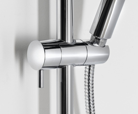 FARRAO zestaw prysznicowy z baterią, wylewka, chrom