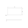 PREMIO blat kompaktowy HPL 102x1,2x48,5cm, czarny mat
