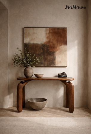 MaMaison konsola ORIZON 120 brązowa /     drewno