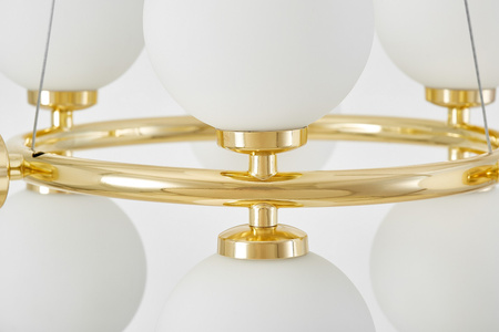 NOWOCZESNA LAMPA WISZĄCA KLASYCZNE ZŁOTO MARSIADA W9