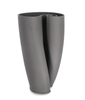 Wazon dekoracyjny BIZZOTTO MAELI GREY H33,5 – szara ceramika 3D
