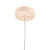 Lampa wisząca MODERNO  80 cm -kremowa z białymi kloszami