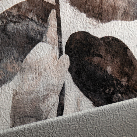 Obraz w ramie „Natures Rhythm” – brązowy, 45 × 4 × 55 cm, zestaw 2 szt.