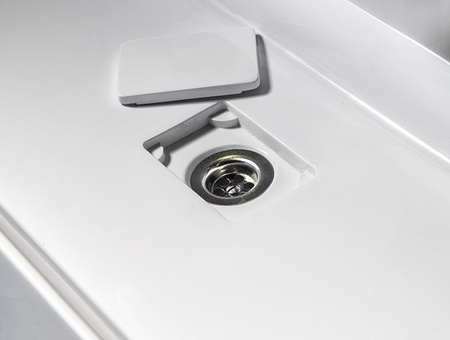 GODIVA umywalka kompozytowa podwójna, 96x44cm, biały