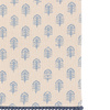 Fleur Floral Stamp Table Runner Blue 360x180mm