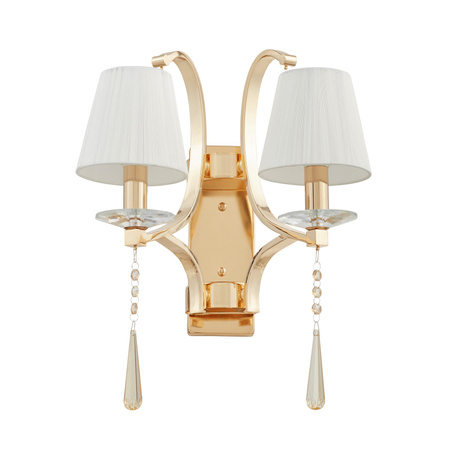 LAMPA ŚCIENNA KINKIET KRYSZTAŁOWY ZŁOTY VENISIA W2