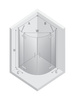 NZ2 Kabina NESTA LIGHT GOLD 2D półokrągła 100x100x200 czyste 6mm Active Shield 2.0