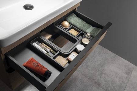Organizer LINDO "U" 372x36x323 mm, plastik, antracyt