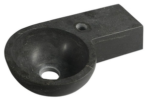 BLOK umywalka kamienna 40x23cm, antracyt