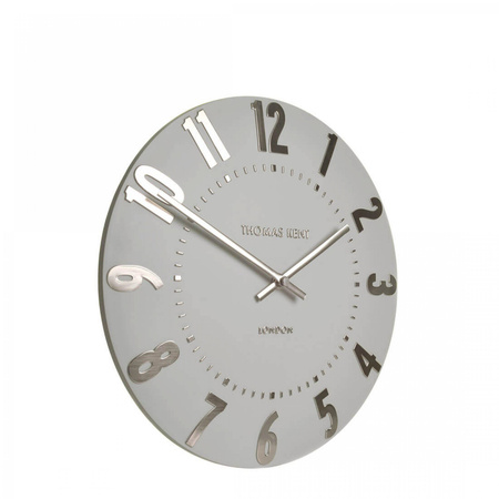 Mulberry Wall Clock Silver Cloud 12in