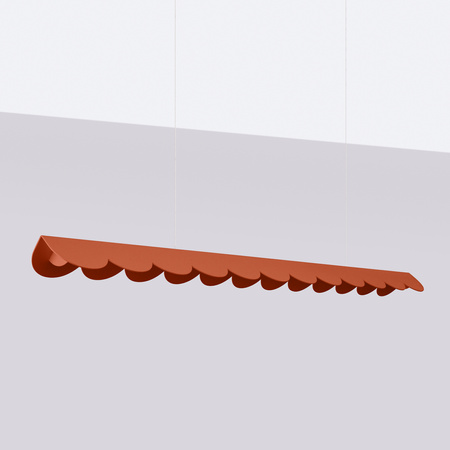Lampa wisząca BISCUIT ochra czerwona LED 3000K