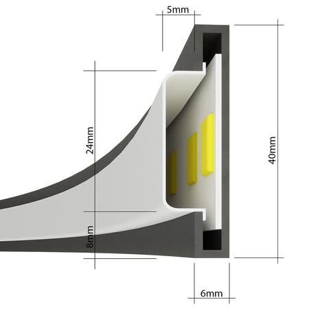 Lampa wisząca RIO 110 złota LED 3000K