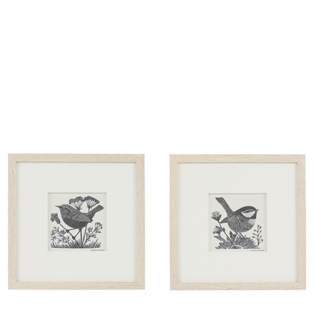 Obraz w ramie „Rural Studies I” – wielokolorowy, 30 × 3,2 × 30 cm, zestaw 2 szt.