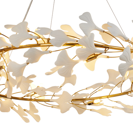 Lampa wisząca BOTANIKA 100 cm - złota, G9, regulowana, designerska