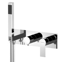 PAX podtynkowa bateria prysznicowa/wannowa, 3 funkcje, chrom