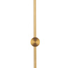 Lampa ścienna SPARO 100 cm - kinkiet złoty,  prosty, długi LED