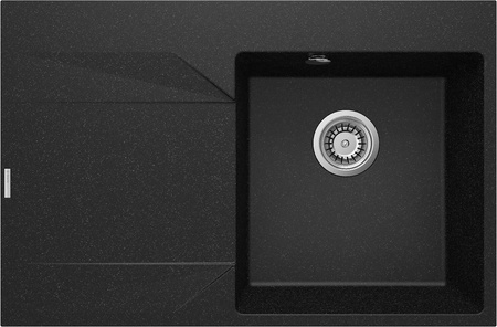 Zlewozmywak granitowy 1-komorowy z ociekaczem - lewy