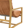 Burela Lounge Chair Vint Brn Leather 685x930x880mm