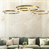Lampa wisząca CIRCLE 80 cm - LED, ring mosiądz szczotkowany