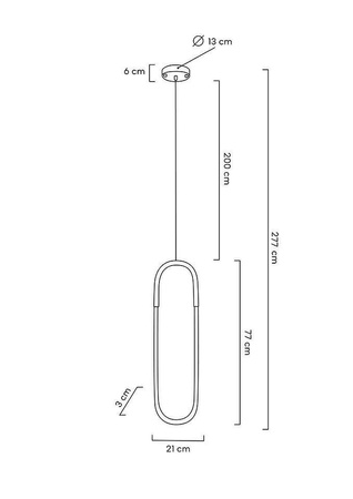 MOOSEE lampa wisząca PUZO L złota