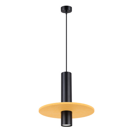 Lampa wisząca PELTA 1 czarna/żółta