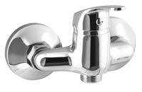 AQUALINE 35 bateria umywalkowa ścienna 3/4", rozstaw 100mm, bez wylewki, chrom