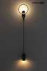 MOOSEE lampa ścienna COMO czarna