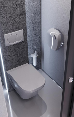 SKIN dowoznik na papier toaletowy o Ø 29cm, ABS, biały