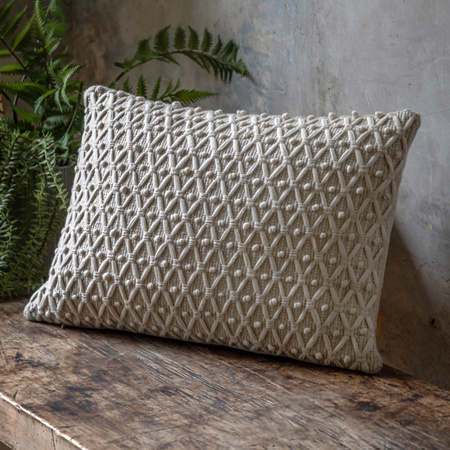 Cheslyn Woven Cushion Cream 350x500mm