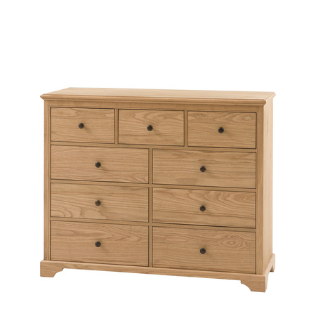 Malvern 9 Drawer Chest 1150x440x930mm