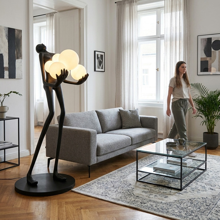 MOOSEE lampa podłogowa HUMAN PREMIUM 180  - włókno szklane, szkło