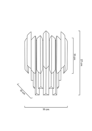 MOOSEE lampa ścienna MAJESTIC złota
