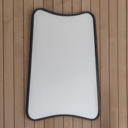 Kurva Rectangle Mirror Black 610 x 810 mm