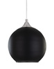 NOWOCZESNA LAMPA WISZĄCA CZARNA LOBOS D30