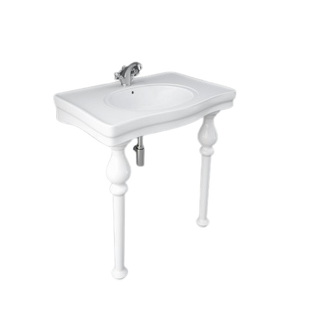 WASHINGTON Umywalka konsola 84 cm w komplecie z nogami