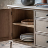Komoda Artisan – szuflady: 3, naturalna, 165 × 45 × 80 cm
