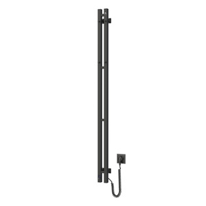 Elektryczny grzejnik łazienkowy Silhouette Quadro 90х1500 Sensor prawa, czarny