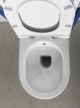 INFINITY CLEANWASH WC wiszące, z dyszą bidetową i zaworem, Rimless, 36,5x53cm, biały