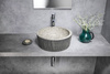 PRIORI umywalka ceramiczna nablatowa, średnica 41cm, granit