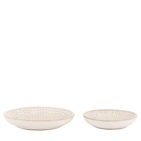 Brea Beaded Trinket Tray Set of 2