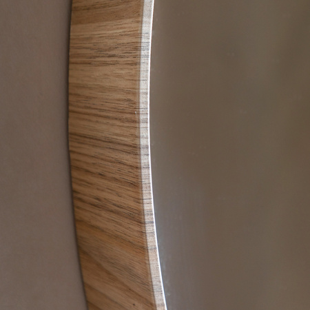 Cedar Round Mirror Oak 900x60x900mm